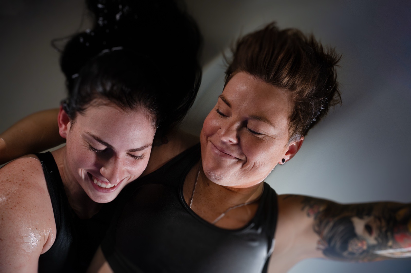 Two FLOAT ONE clients together after a shared float